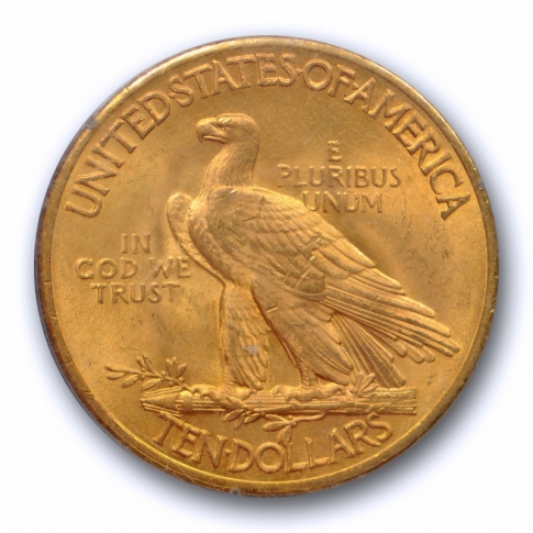 1932 $10 Indian Head Gold Piece PCGS MS 64 Uncirculated Old