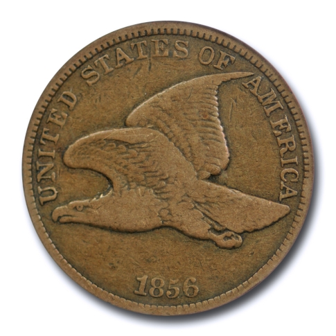 1856 1C Flying Eagle Cent ANACS F 15 Fine to Very Fine Business Strike Original 