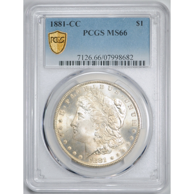 1881 CC $1 Morgan Dollar PCGS MS 66 Uncirculated Carson City Mint Lustrous ! 