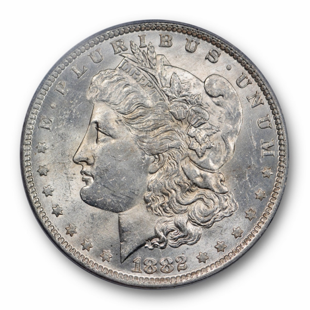 1882 O $1 O/S Strong VAM 4 Morgan Dollar PCGS MS 63 Uncirculated O Over S 