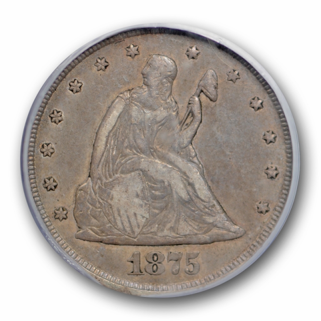 1875 CC 20C Twenty Cent Piece PCGS VF 35 Carson City Mint Original Holder Error? 