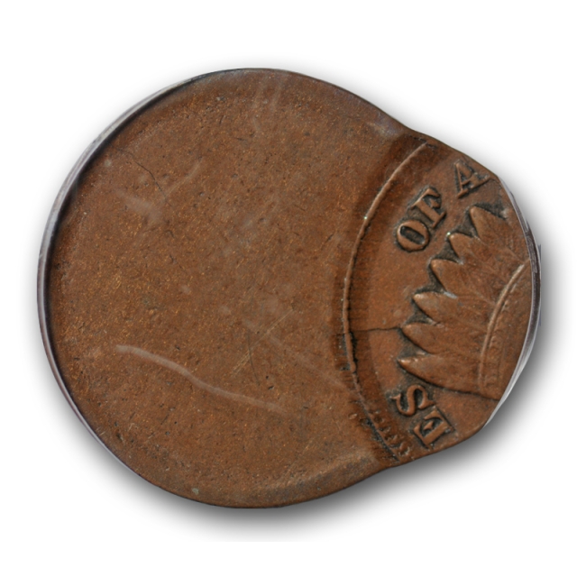 No Date Indian Head Cent PCGS AU 55 75% Struck Off Center Mint Error