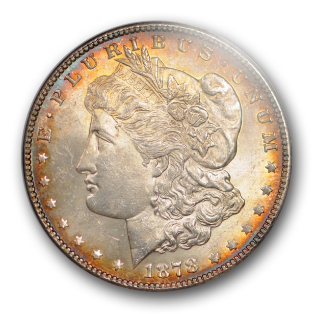 1878 7TF REV OF 78 $1 Morgan Dollar NGC MS 64 Uncirculated Reverse of 1878