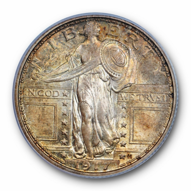 1917 D 25C Type One Standing Liberty Quarter PCGS MS 65 Uncirculated CAC 