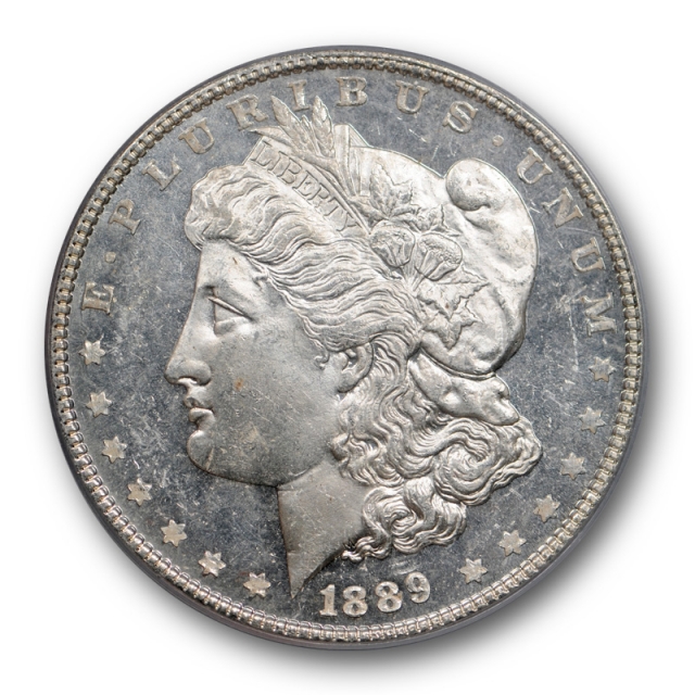 1889 $1 Morgan Dollar PCGS MS 63 DMPL Deep Mirror Proof Like Uncirculated Stunning !