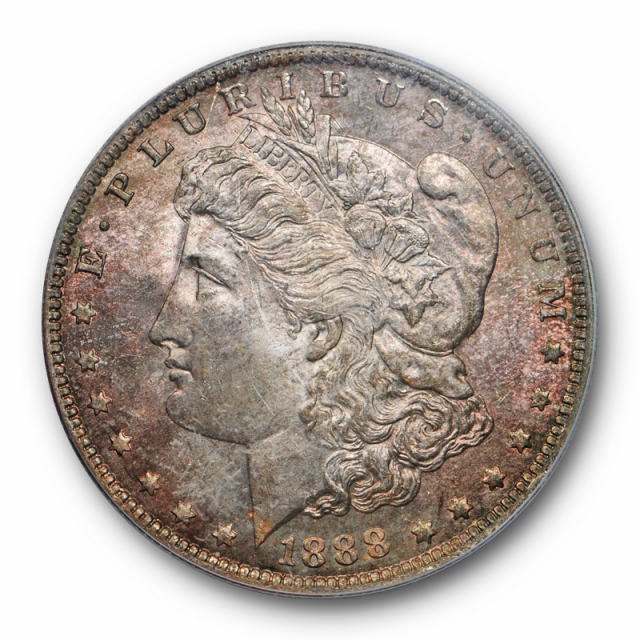 1888 O $1 Morgan Dollar PCGS MS 65 Uncirculated Toned OGH Old Holder