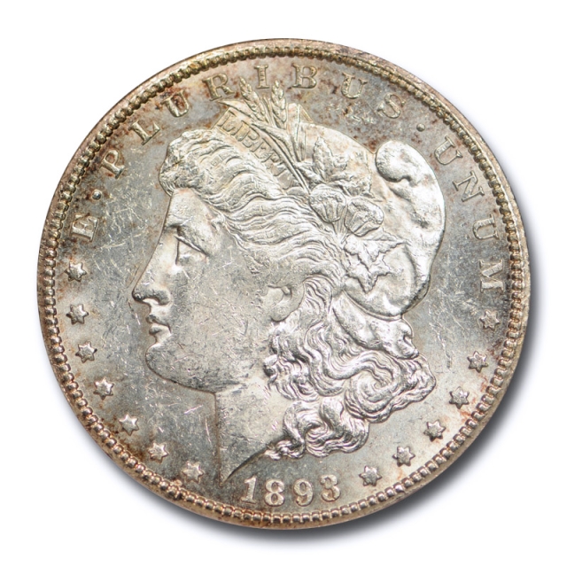 1893 CC $1 Morgan Dollar ANACS MS 61 Uncirculated Carson City Mint Flashy Coin !