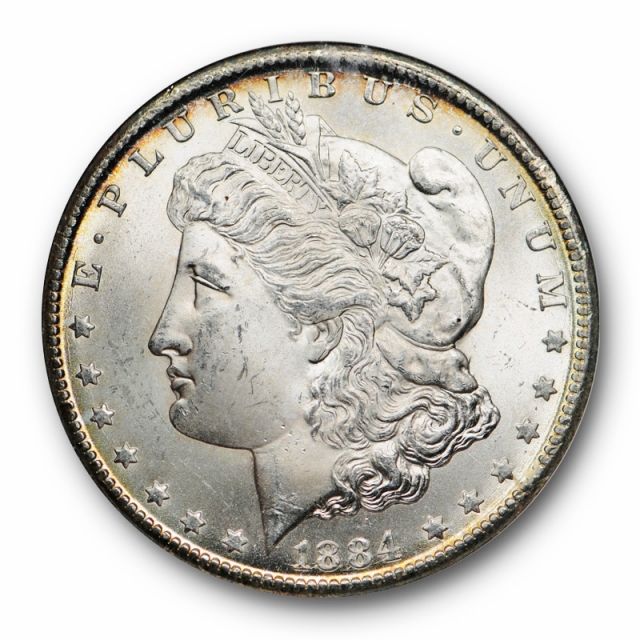 1884 CC $1 Morgan Dollar ANACS MS 64 Uncirculated Carson City Mint Coin