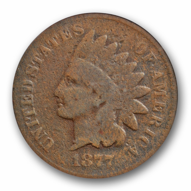 1877 1C Indian Head Cent PCGS G 4 Good Key Date Strong Details Tough