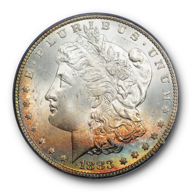 1883 CC $1 Morgan Dollar PCGS MS 64 Uncirculated Carson City Mint Toned Beauty ! 