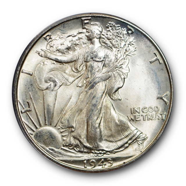 1943 D 50C Walking Liberty Half Dollar PCGS MS 66 Uncirculated Mint State