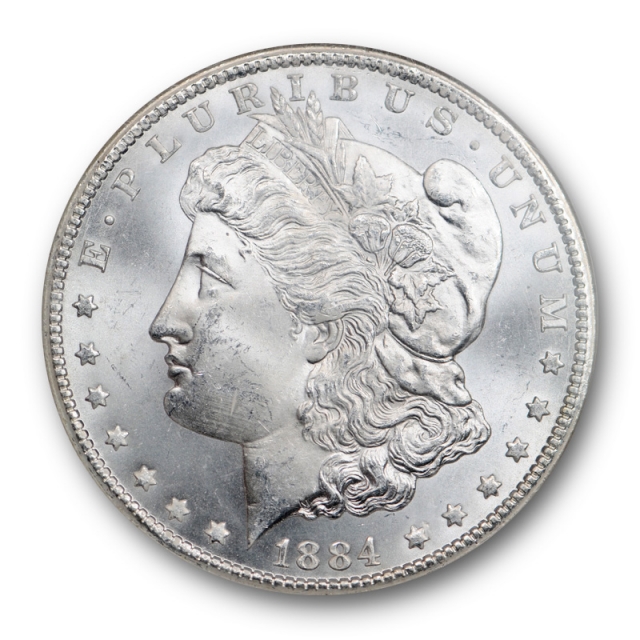 1884 CC $1 Morgan Dollar NGC MS 64 Uncirculated Blast White Cert#9010