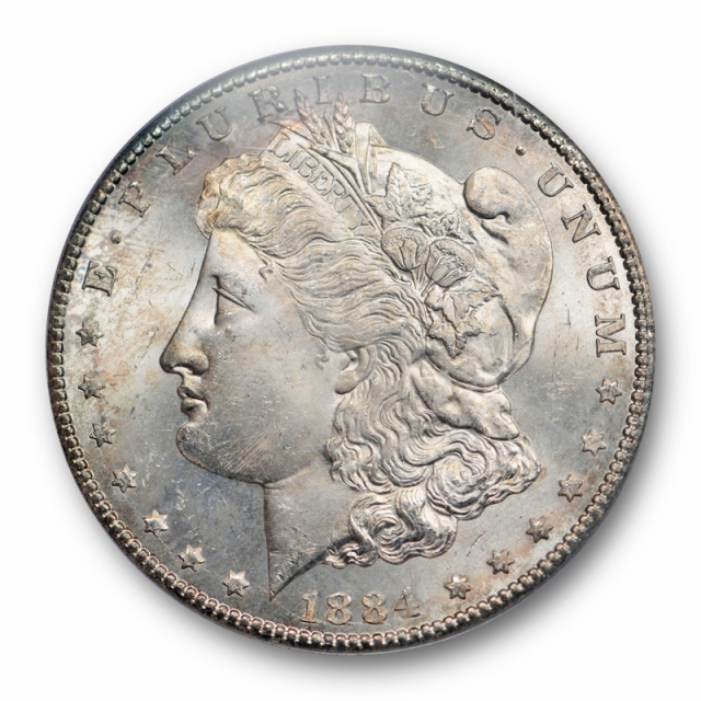 1884 CC $1 Morgan Dollar PCGS MS 65 Uncirculated Carson City Toned Cert#1468