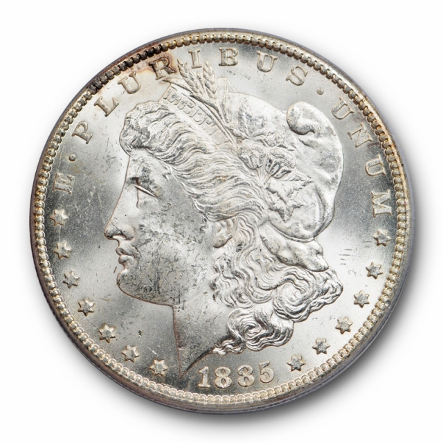 1885 CC $1 Morgan Dollar PCGS MS 62 Uncirculated Carson City Mint 