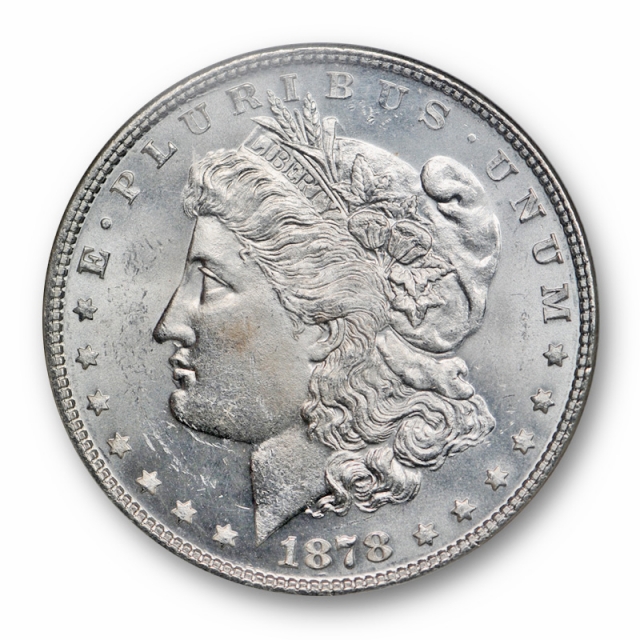 1878 $1 7TF REV OF 78 Morgan Dollar NGC MS 63 Uncirculated Blast White Reverse