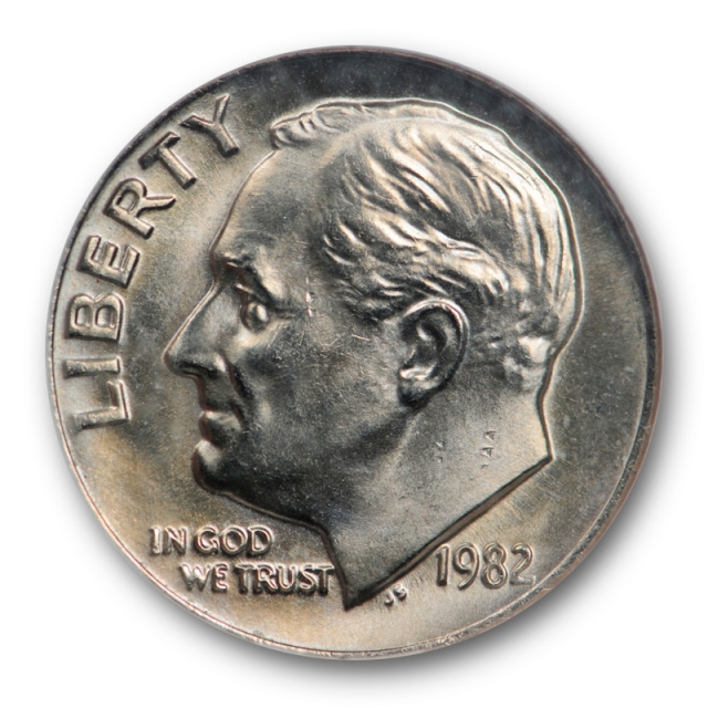 1982 10c No P Roosevelt Dime NGC MS 66 Uncirculated No Mint Mark Error