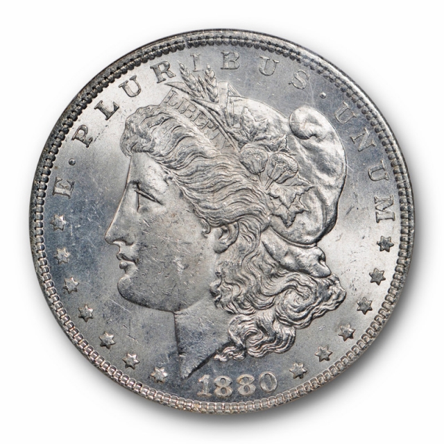 1880 Morgan Dollar $1 NGC MS 63 Uncirculated Lustrous Philadelphia P Mint