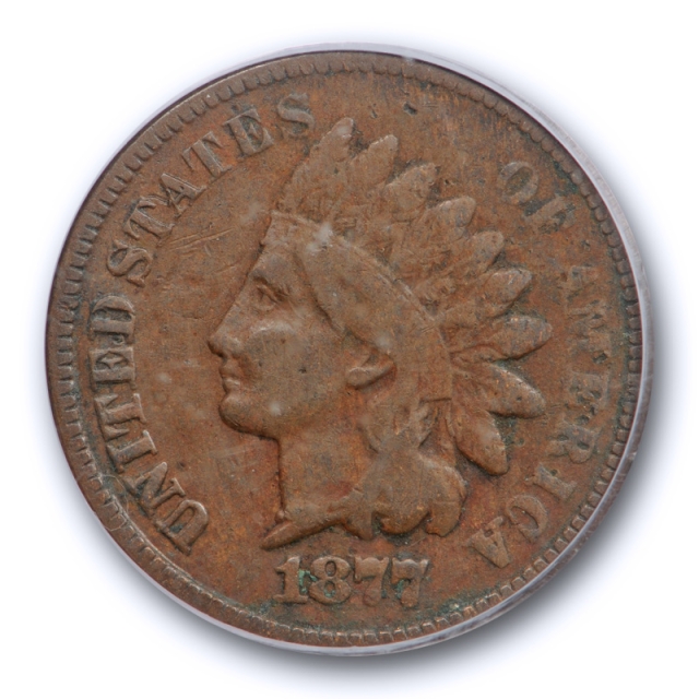 1877 1C Indian Head Cent PCGS VG 10 Very Good to Fine Key Date Perfect Original ! 