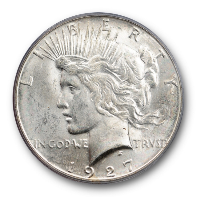 1927 S $1 Peace Dollar PCGS MS 63 Uncirculated CAC Approved Tough ! 