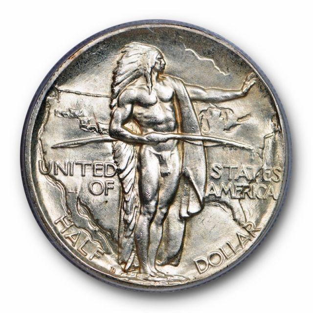 1934 D Oregon 50C Silver Commemorative Half Dollar PCGS MS 65 Uncirculated