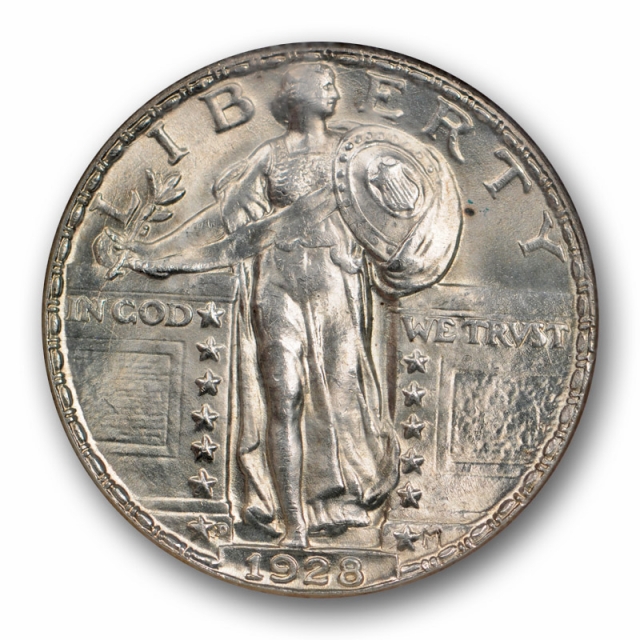 1928 D 25c Standing Liberty Quarter NGC MS 65 Uncirculated Lustrous Beauty 