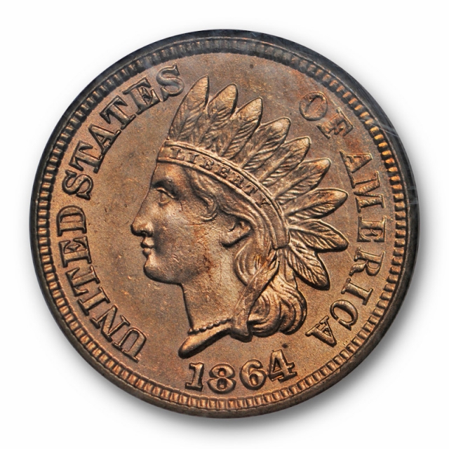 1864 1C Indian Head Cent NGC MS 64 Uncirculated CAC Approved Copper Nickel 