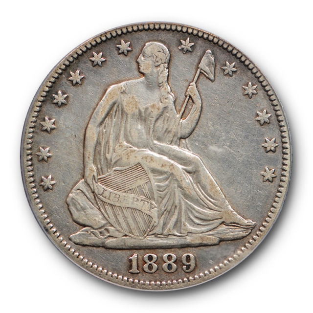 1889 50C Seated Liberty Half Dollar PCGS VF 30 Very Fine to Extra Fine Key Date