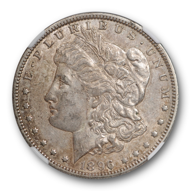 1896 O $1 Morgan Dollar NGC AU 58 About Uncirculated Sharp Strike ! Toned Cert#6002
