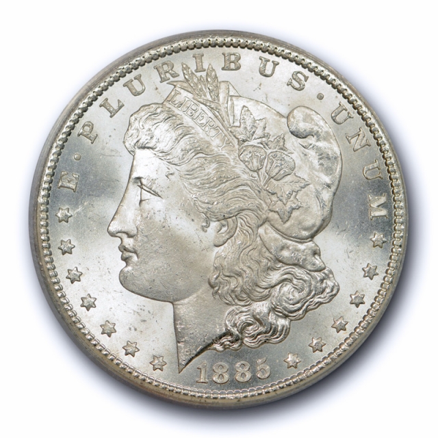 1885 CC $1 Morgan Dollar ANACS MS 64 Uncirculated Carson City Blast White !