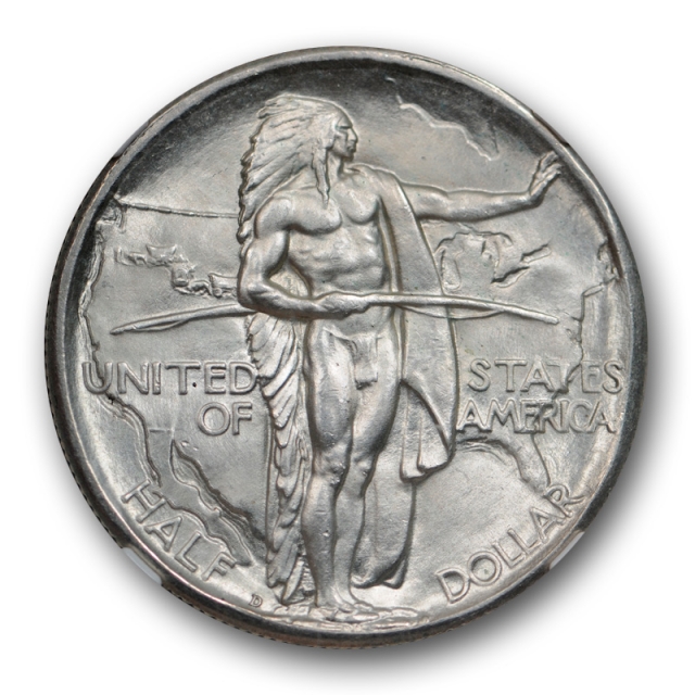 1934 D Oregon Trail Silver Commemorative Half Dollar 50C NGC MS 65 Cert#8030