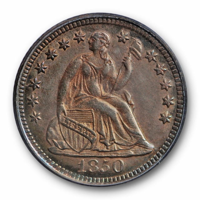 1850 O H10C Seated Liberty Half Dime PCGS AU 55 About Uncirculated Sharp