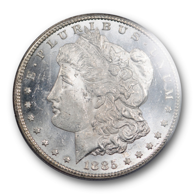 1885 CC $1 Morgan Dollar PCGS MS 62 PL Uncirculated Proof Like Carson City MInt