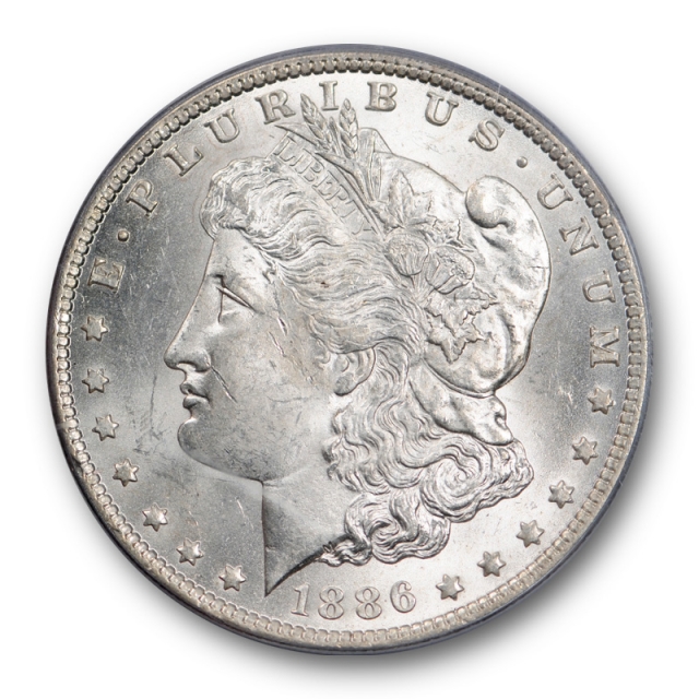 1886 O $1 Morgan Dollar PCGS MS 62 Uncirculated Blast White Better Date Nice ! 