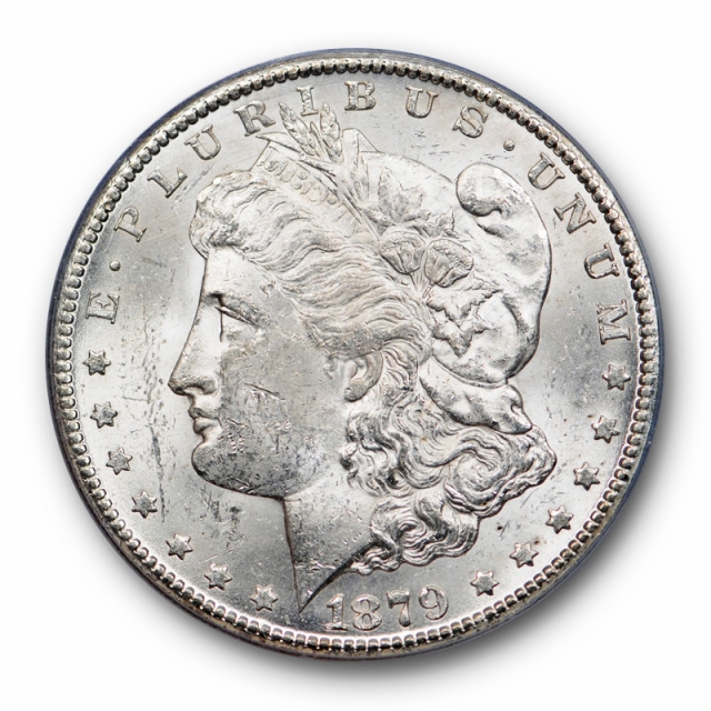 1879 CC $1 Capped Die Morgan Dollar PCGS MS 62 Uncirculated Blast White 