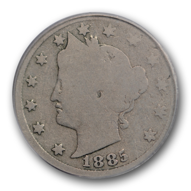 1885 5C Liberty Head Nickel PCGS G 4 Good Key Date Low Mintage Original 