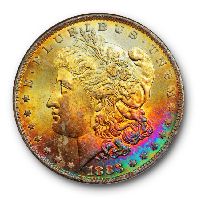 1883 O $1 Morgan Dollar NGC MS 64 Uncirculated Vibrant Toned Beauty ! 