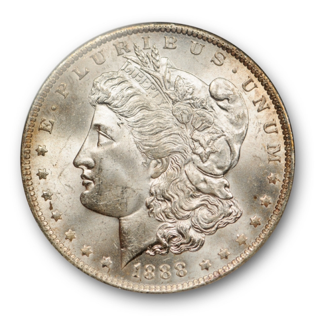 1888 O $1 Morgan Dollar NGC MS 64 Uncirculated Lightly Toned Attractive ! Cert#4034