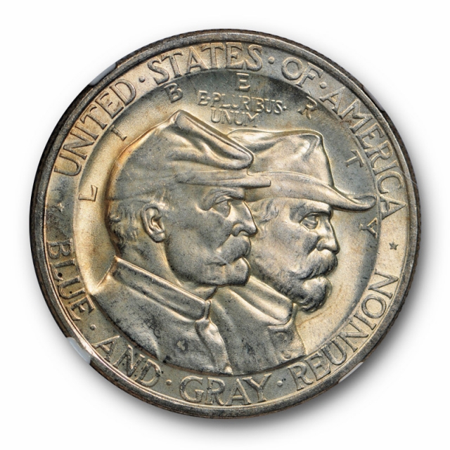1936 Gettysburg Silver Commemorative Half Dollar 50C NGC MS 64 Uncirculated