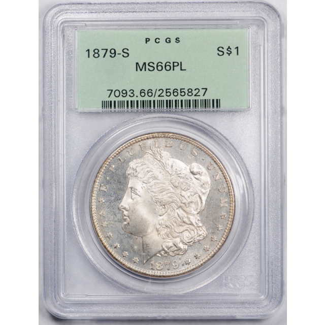 1879 S $1 Morgan Dollar PCGS MS 66 PL Proof Like Exceptional ! OGH Beauty
