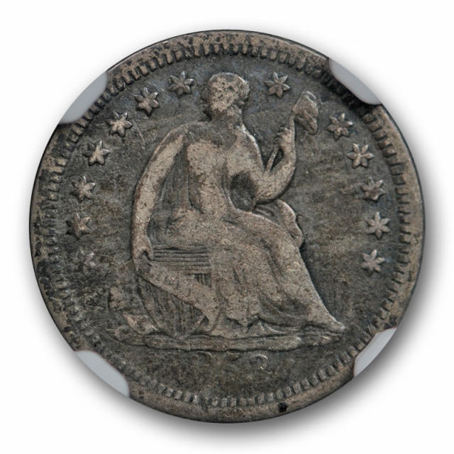 1853 O No Arrows Seated Liberty Half Dime NGC VG 10 Very Good to Fine CAC Approved Tough