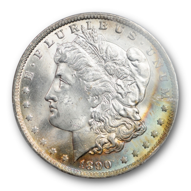 1890 O $1 Morgan Dollar PCGS MS 65 Uncirculated Pretty Moon Toned 