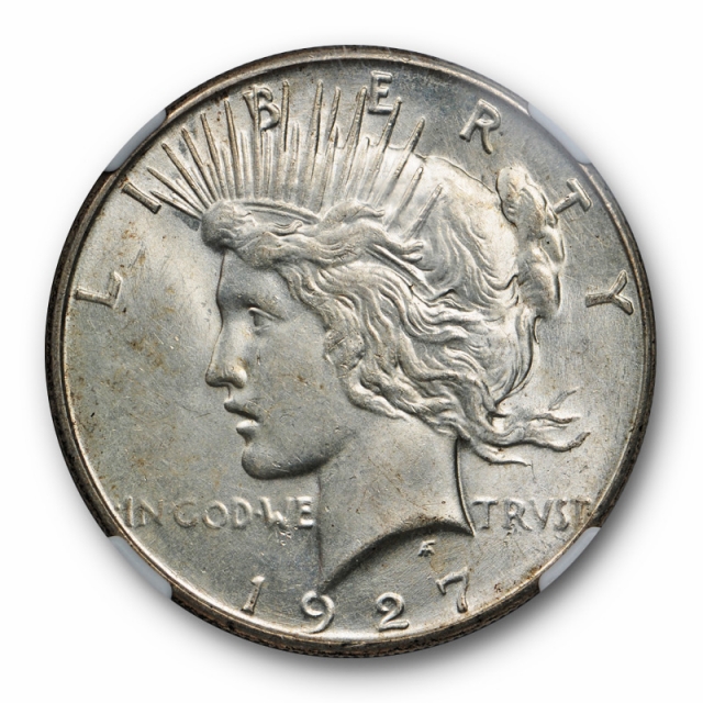 1927 S $1 Peace Dollar NGC MS 61 Uncirculated Mint State Better Date Original 