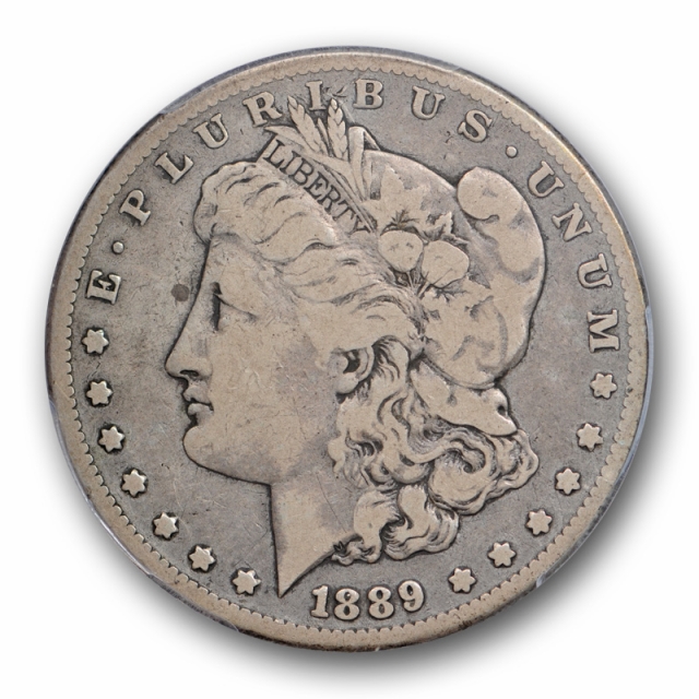 1889 CC $1 Morgan Dollar PCGS F 12 Fine Carson City Mint Key Date Original 