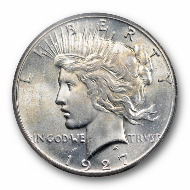 1927 $1 Peace Dollar PCGS MS 64 Uncirculated P Mint Better Date Coin !