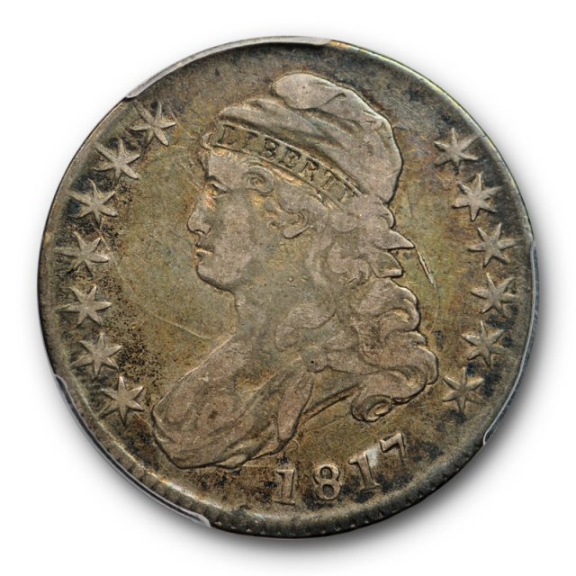 1817 50C Capped Bust Half Dollar PCGS VF 25 Very Fine CAC Approved Overton 111a  