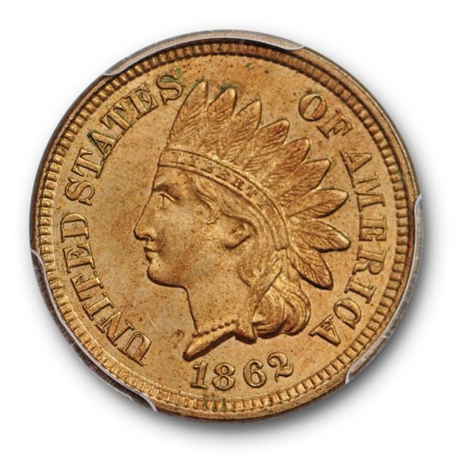 1862 1C Indian Head Cent PCGS MS 64 Uncirculated Copper Nickel US Cert#7820