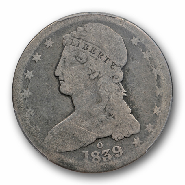 1839 O Capped Bust Half Dollar PCGS AG 3 About Good CAC Approved Undergraded 