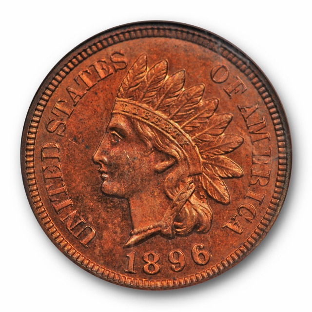 1896 Indian Head Cent NGC PF 64 RB Proof Low Mintage Red Brown 