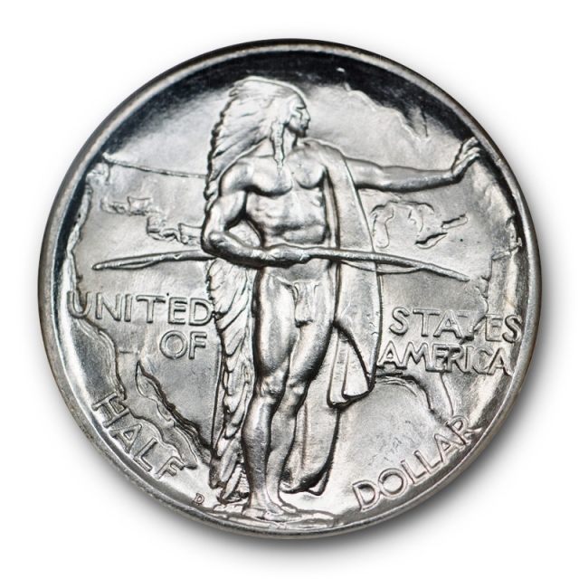 1934 D Oregon Silver Commemorative Half Dollar 50C NGC MS 65 Blast White Cert#1159
