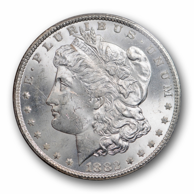 1882 CC $1 Morgan Dollar PCGS MS 63 Uncirculated Carson City Mint Cert4293